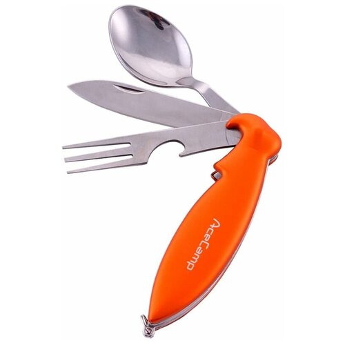 фото Набор столовых приборов acecamp "попугай. parrot cutlery set", складной, цвет: оранжевый ace camp