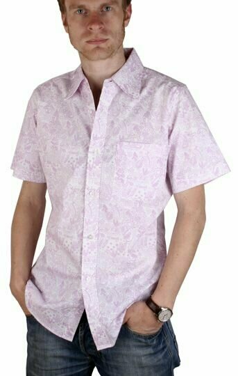 Рубашка Maestro, размер 48/M/170-178/41 ворот, розовый