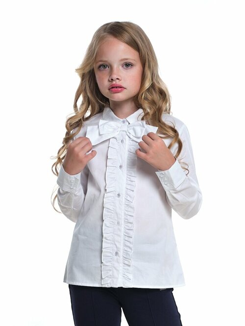 Школьная блуза Mini Maxi, размер 128, белый