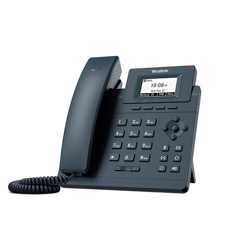 VoIP-телефон Yealink SIP-T30P (без БП) черный опция eltex smg2 corp 1000 для активации модуля ecss 10 на 1000 sip регистраций c дво без поддержки сорм на цифровом шлюзе smg 2016