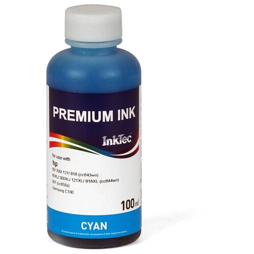 Чернила InkTec H4060-100MC, 100мл, водорастворимые, Cyan