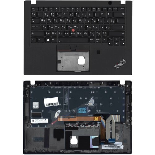 Клавиатура для ноутбука Lenovo ThinkPad T495s топкейс клавиатура для ноутбука lenovo thinkpad t490s fpr топкейс черный