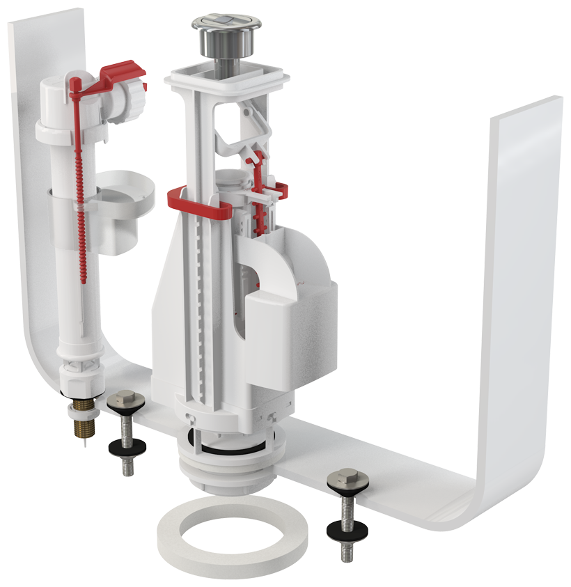 Механизм слива для унитаза Alcaplast SA08SK 3/8 CHROM