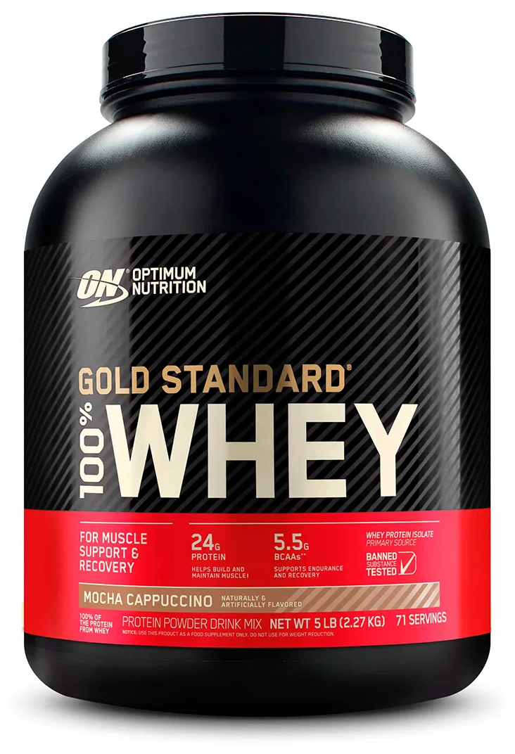 капучино Optimum nutrition 100% Whey Gold standard 2270 гр - 5lb (Optimum nutrition)