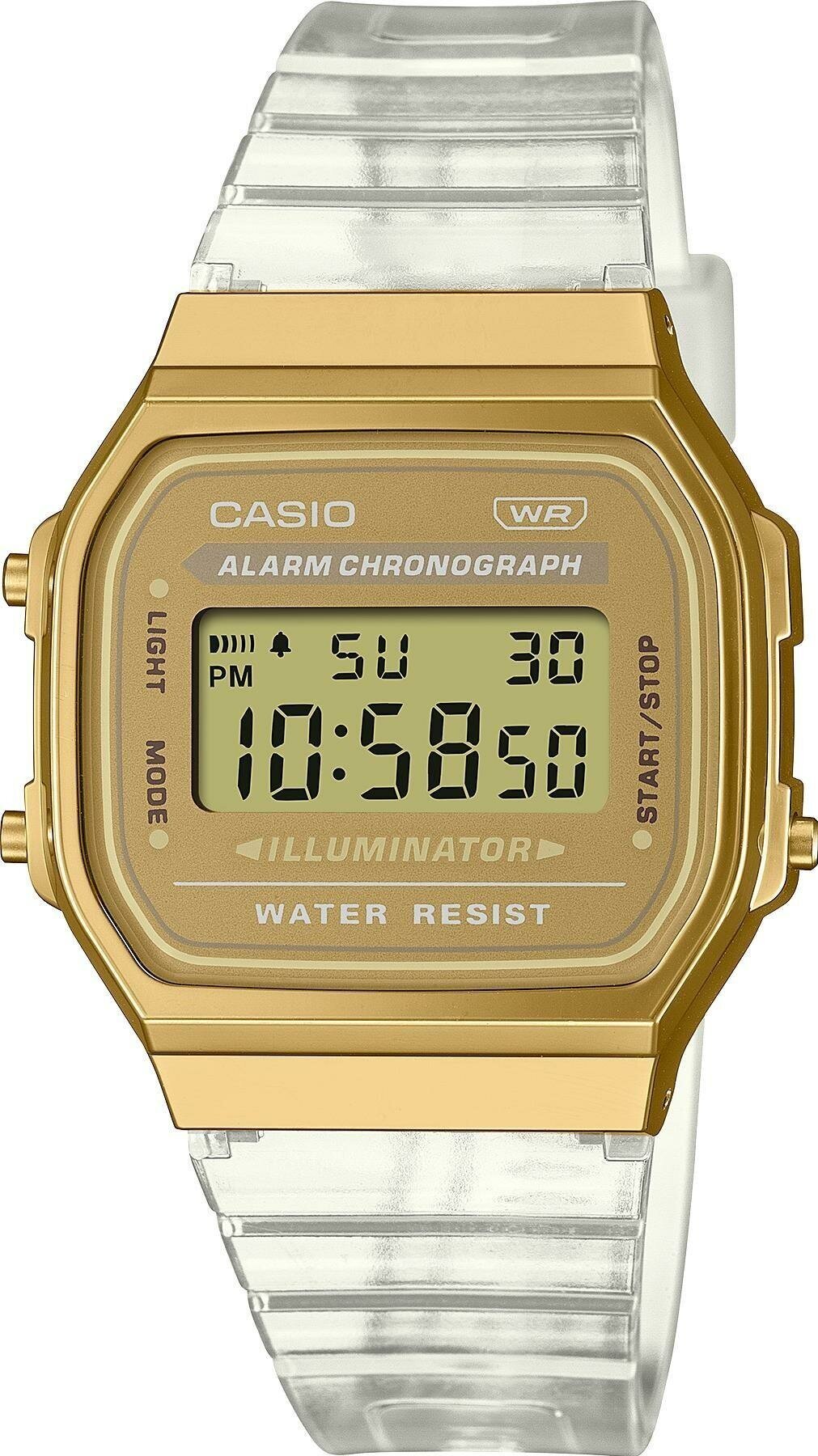 Наручные часы CASIO Vintage Casio A-168XESG-9A, золотой, белый