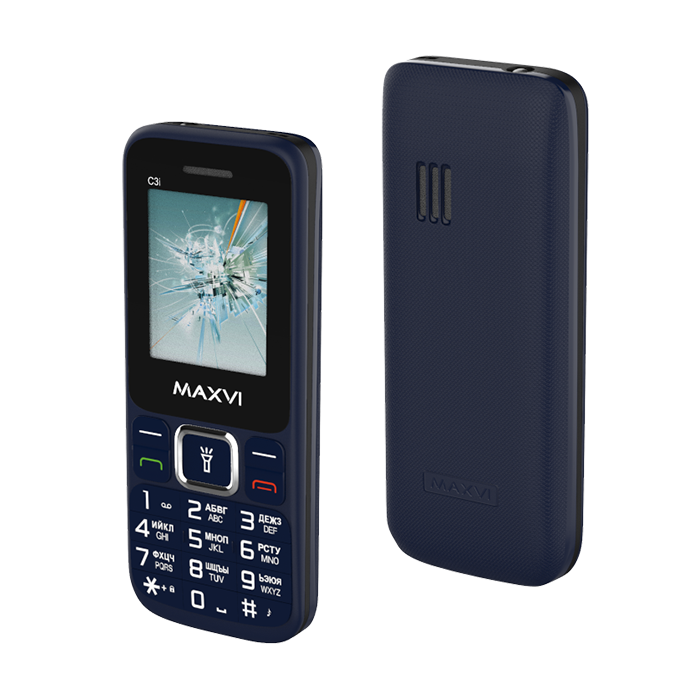 Телефон MAXVI C3i, 2 SIM, маренго