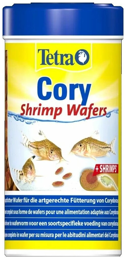 TetraCory Shrimp Wafers корм-пластинки с добавлением креветок для сомиков-коридорасов 100 мл - фотография № 17