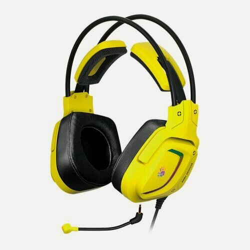 Изображение товара Гарнитура игровая A4TECH Bloody G575 Punk, для компьютера, мониторные, проводные, желтый / черный