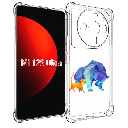 Чехол MyPads Кот-и-медведь для Xiaomi 12S Ultra задняя-панель-накладка-бампер чехол mypads медведь в шапке для xiaomi 12s ultra задняя панель накладка бампер