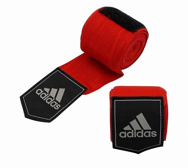 AdiBP03 Бинт эластичный Boxing Crepe Bandage красный (длина 2.55 м) - Adidas