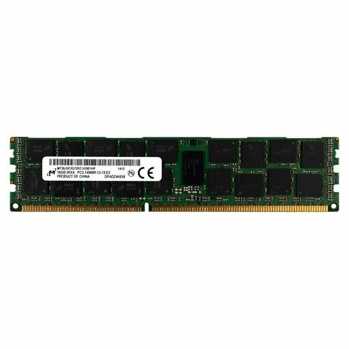 Серверная оперативная память Micron 16GB DDR3 RDIMM 1866Мгц LGA 2011 MT36JSF2G72PZ-1G9E1HF 326000₽
