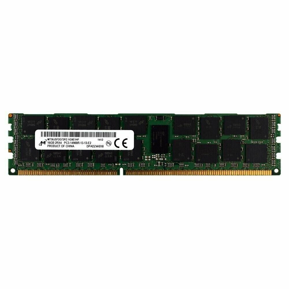 Серверная оперативная память Micron 16GB DDR3 RDIMM 1866Мгц LGA 2011 MT36JSF2G72PZ-1G9E1HF
