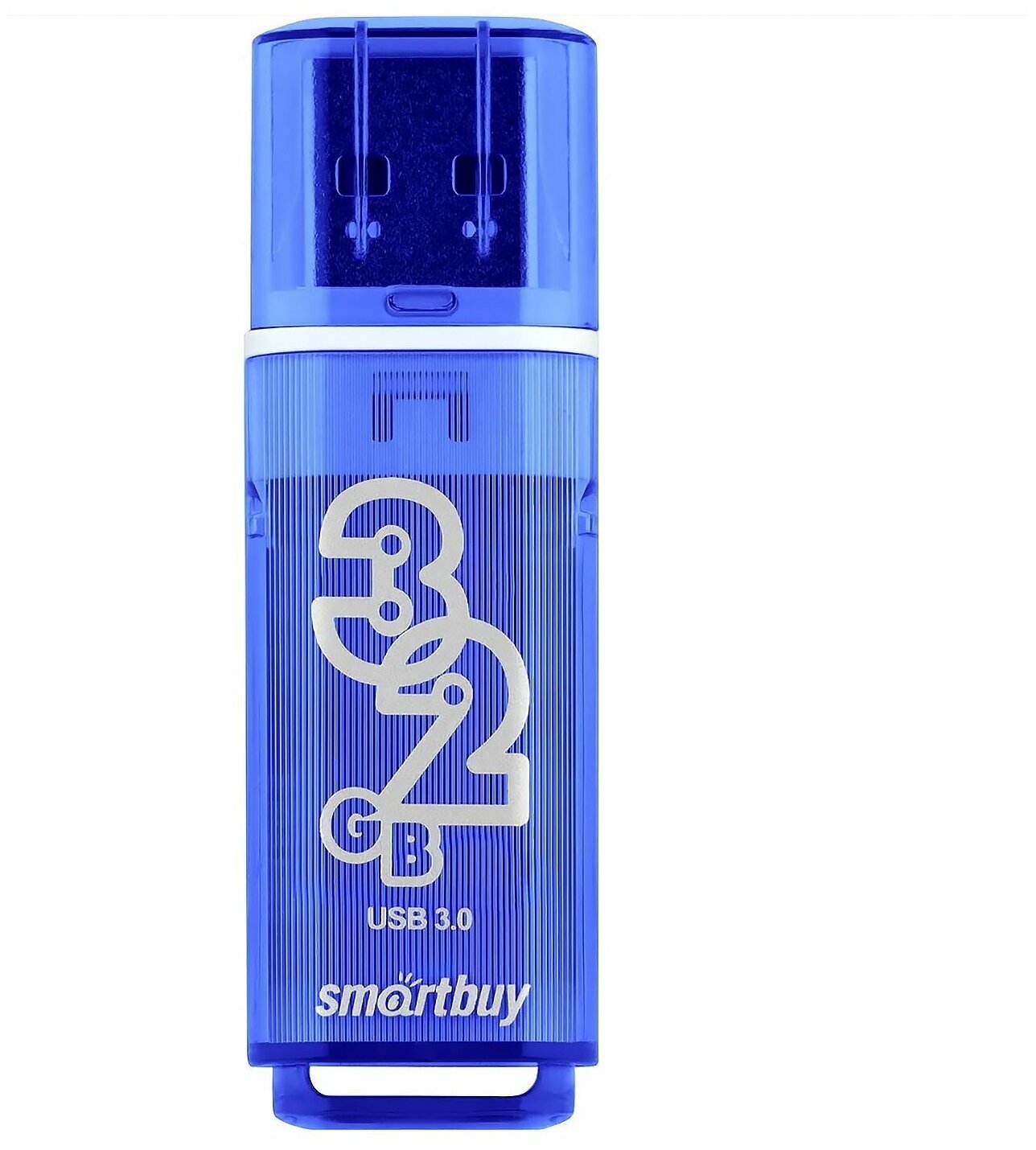 USB 3.0/3.1 накопитель Smartbuy 32GB Glossy series Dark Blue (SB32GBGS-DB)