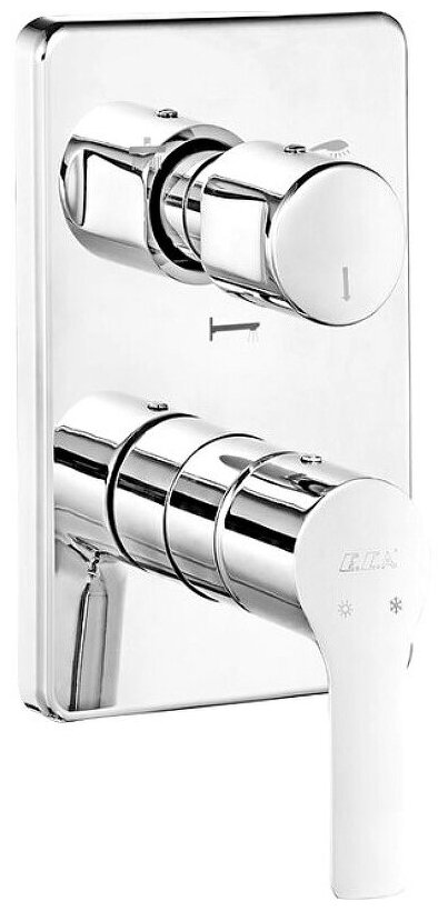 Смеситель для душа E.C.A. Luna 102167306EX-K(внешняя часть)