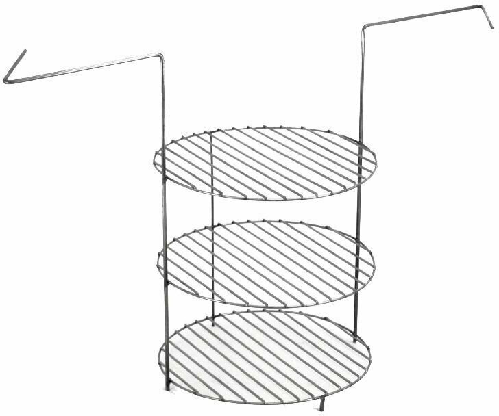 Этажерка СП универсальная к тандырам Большой, Охотник, Скиф, Античный, Атаман (3х ярусная средняя)