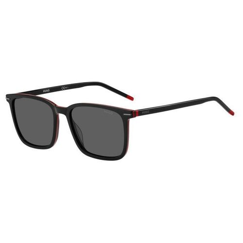 Солнцезащитные очки HUGO, оправа: пластик, для мужчин, черный