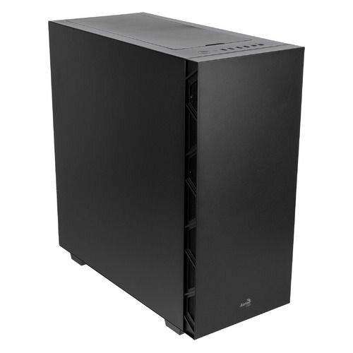 Корпус ATX Aerocool Flo Saturn FRGB-G-BK-v1, Midi-Tower, без БП, черный [flo frgb-g-bk-v1]