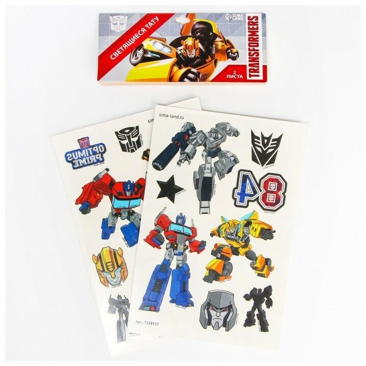 фото Детские тату, светятся в темноте, Transformers