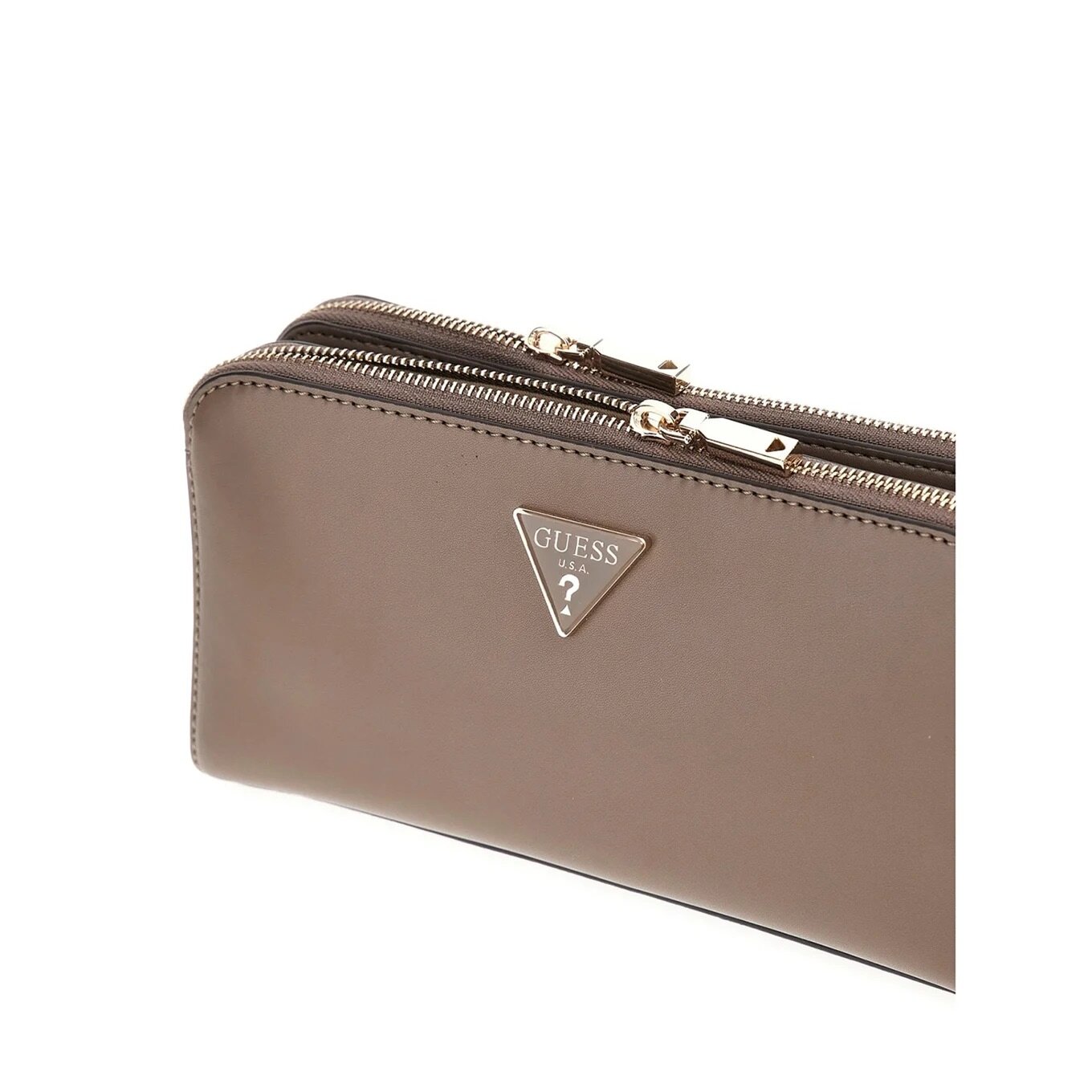 Сумка кросс-боди GUESS, фактура гладкая, серо-бежевый — фото 1