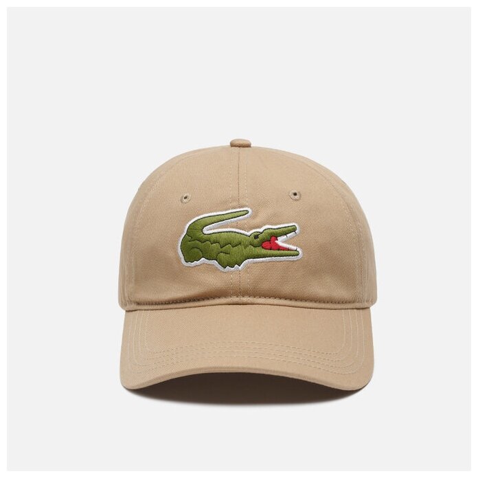 Кепка Lacoste Live Big Croc Twill бежевый SIZE 