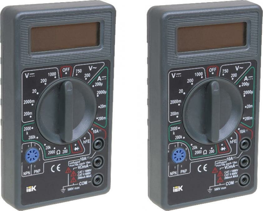Мультиметр IEK Universal M832 цифровой (комплект из 2 шт)