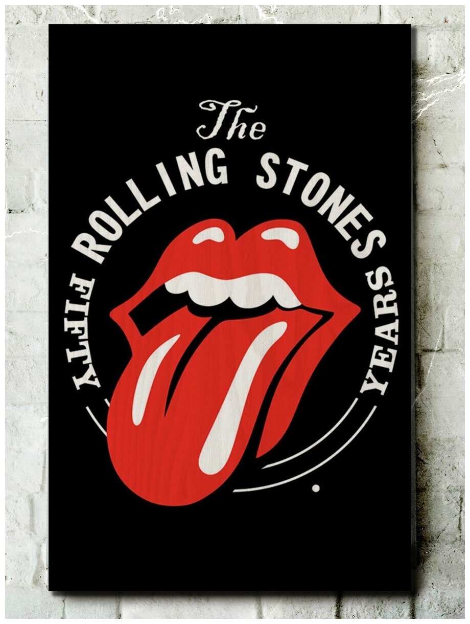 Картина интерьерная на дереве музыка rolling stones роллинг стоунс - 5300