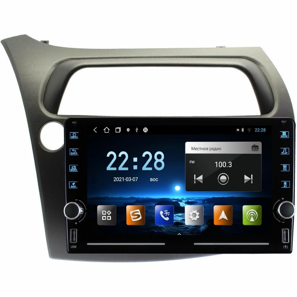 Магнитола R320 Хонда Цивик 8 Хэтчбек Honda Civic 5D 2005-2012 - Android 12 - IPS экран