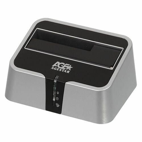 Док-станция AgeStar 3UBT2 2,5"/3,5" SATA HDD AgeStar USB3.0, пластик, BackUp Silver