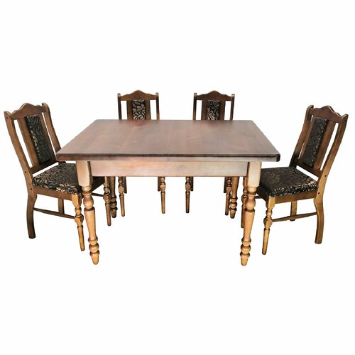 Столовая группа со столом и стульями из дерева Владимир