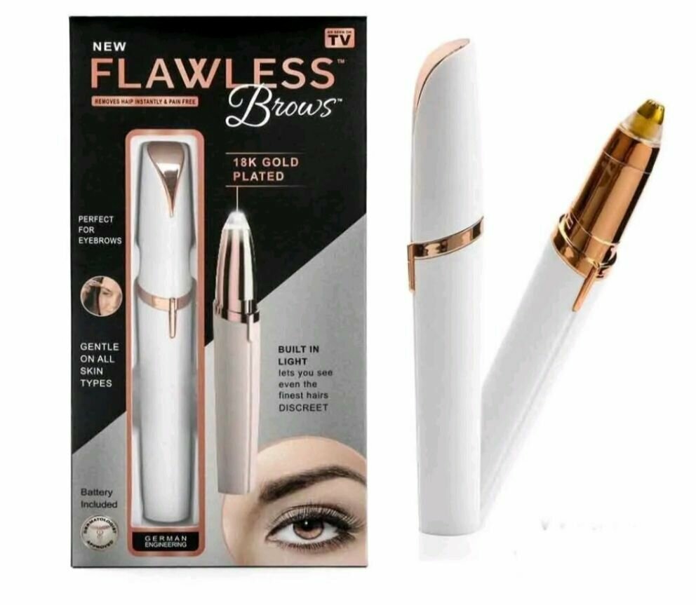 Триммер для бровей и лица Flawless Brows - фотография № 1