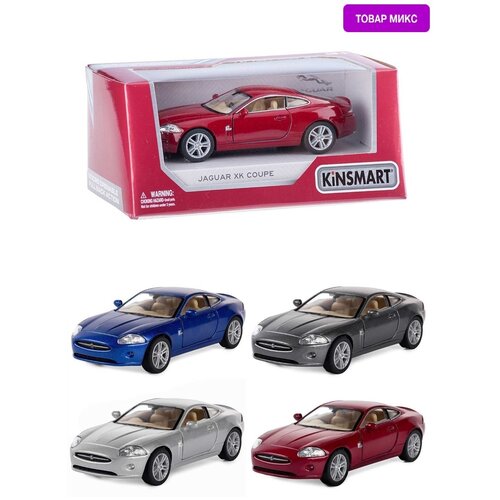 Модель машины Kinsmart Jaguar XK Coupe, инерционная, 1/38 KT5321W kinsmart модель машины kinsmart audi tt coupe 2008 инерционная 1 32