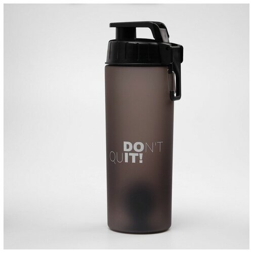 фото Шейкер don`t quit, 800 мл, 7.7х23.5 см, черный noname