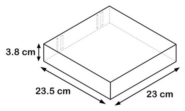 Полка мебельная прямая 23x23x3,8 см с кронштейном, цвет розовый - фотография № 3