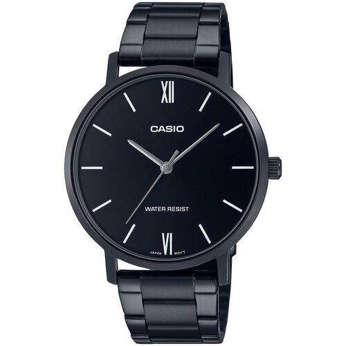 Наручные часы CASIO Standard MTP-VT01B-1B, черный, серебряный