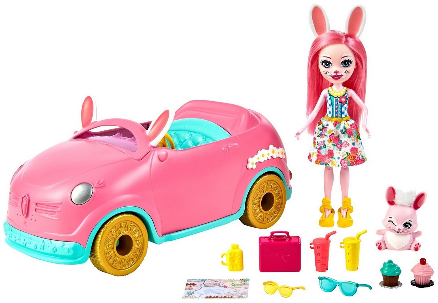 Enchantimals Автомобиль Бри Кроли с куклой и аксессуарами