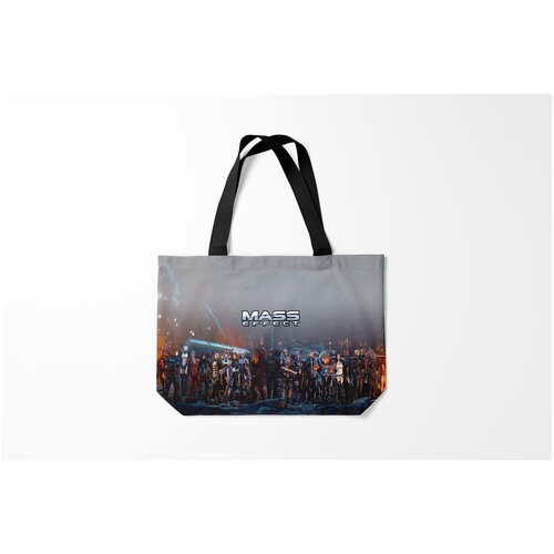 фото Сумка-шоппер / 46х35 см / геймерам / mass effect burnettie