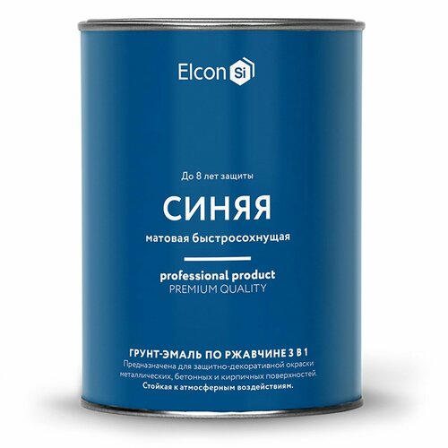 Грунт-эмаль по ржавчине Elcon 3 в 1, 0.8 кг