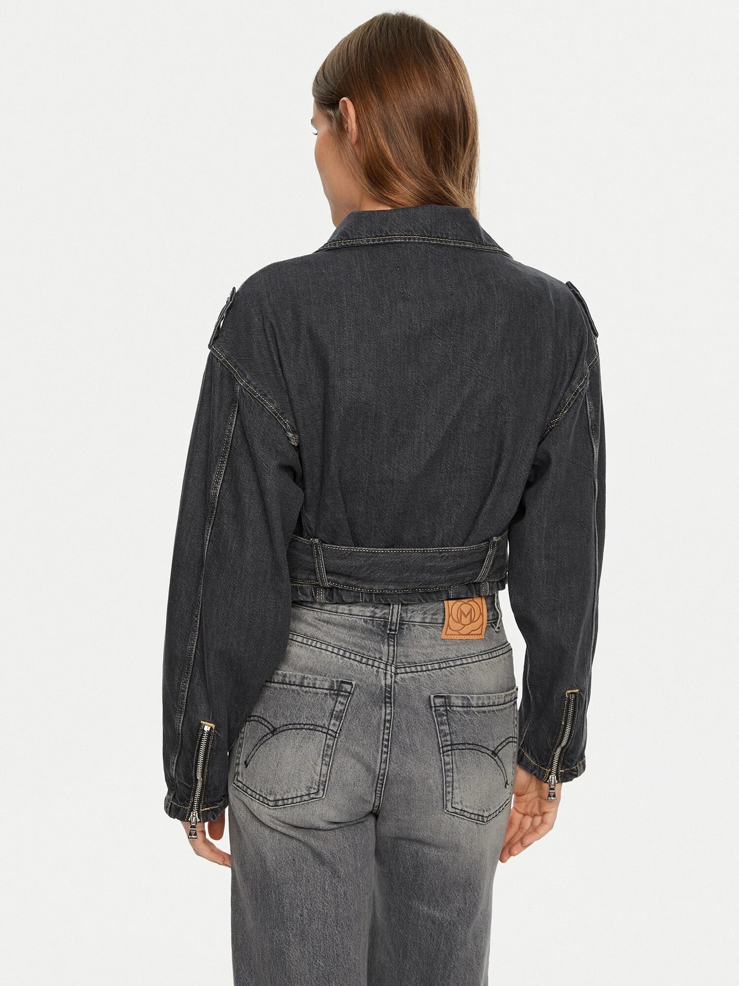 Куртка джинсовая GUESS Sandy Jacket, размер L, черный — фото 1