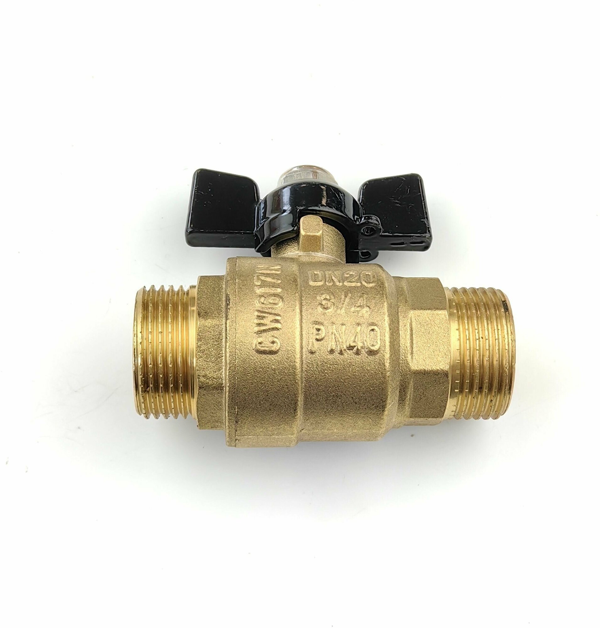 фото Кран Профитт шаровый ВР/ВР 1/2", бабочка