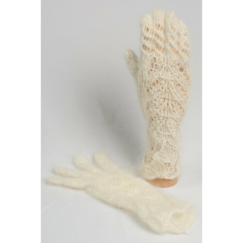 Перчатки Claudia, демисезон/зима, размер M, белый
