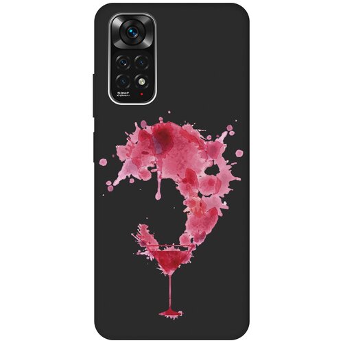 Матовый чехол Cocktail Splash для Xiaomi Redmi Note 11 / Сяоми Редми Ноут 11 с 3D эффектом черный матовый чехол cocktail splash для xiaomi redmi note 11 сяоми редми ноут 11 с 3d эффектом черный