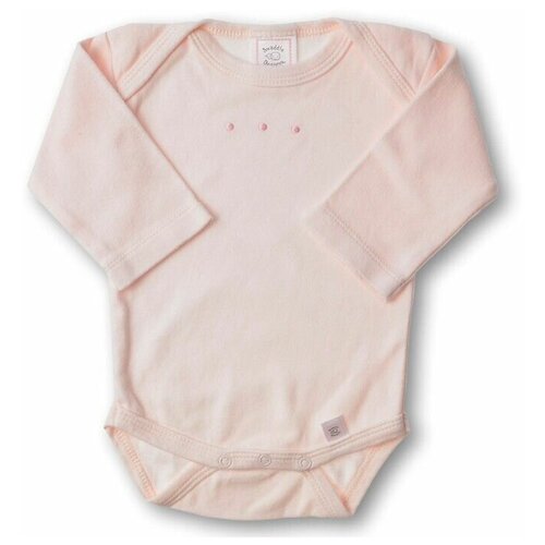 SwaddleDesigns (США) Боди с длинным рукавом для детей 6-12 мес Lt Pink w/PP Dots