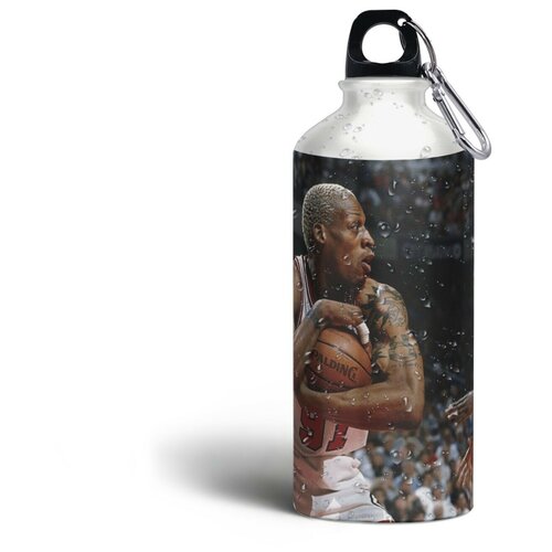 Бутылка спортивная/туристическая фляга Спорт Баскетбол Деннис Родман - 213 пользовательский мужской американский баскетбольный детройт вышивка деннис родман грант джо думарс командные трикотажные изделия