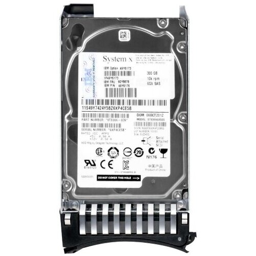 Жесткий диск IBM 49Y6176 300Gb 10000 SAS 25 HDD 1117500₽