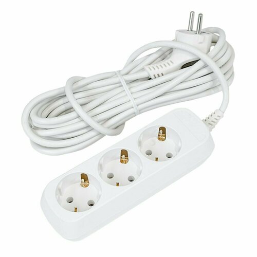 Удлинитель ONVOLT 3 гнезда с заземлением 2200 Вт 7 м