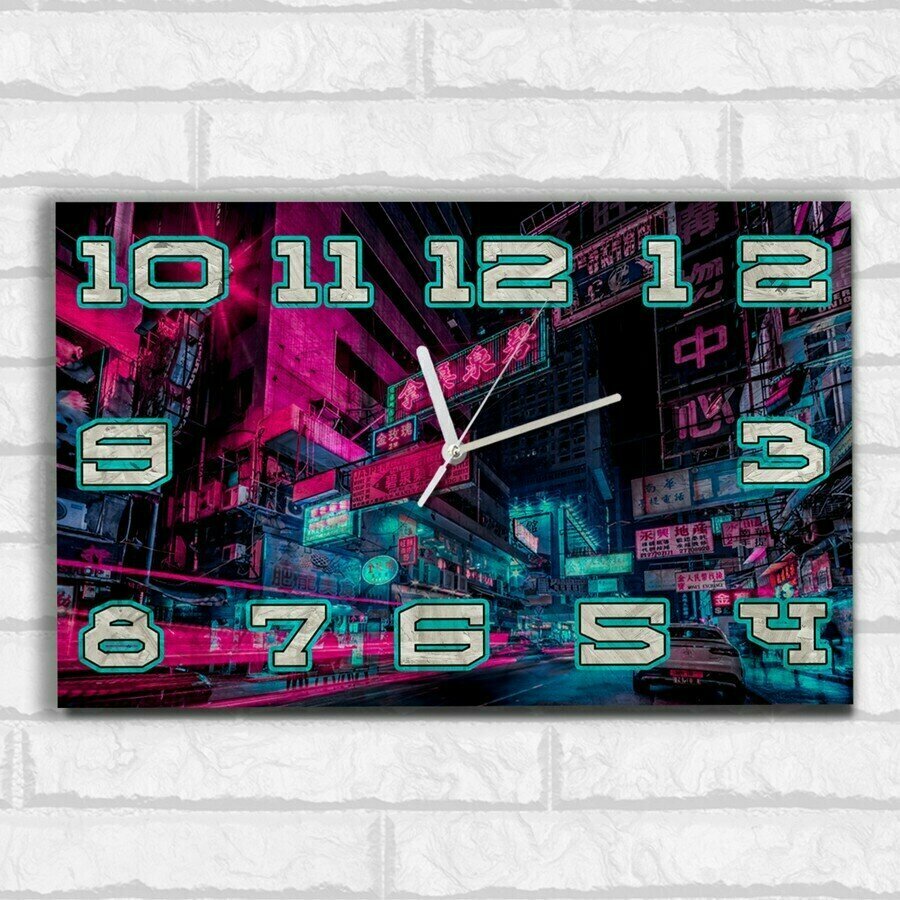 Настенные бесшумные часы ОСП, путешествия Japan - 5260