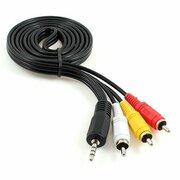 Кабель аудио / видео Jack 3,5 мм 4 PIN 3 RCA, 1,5 м