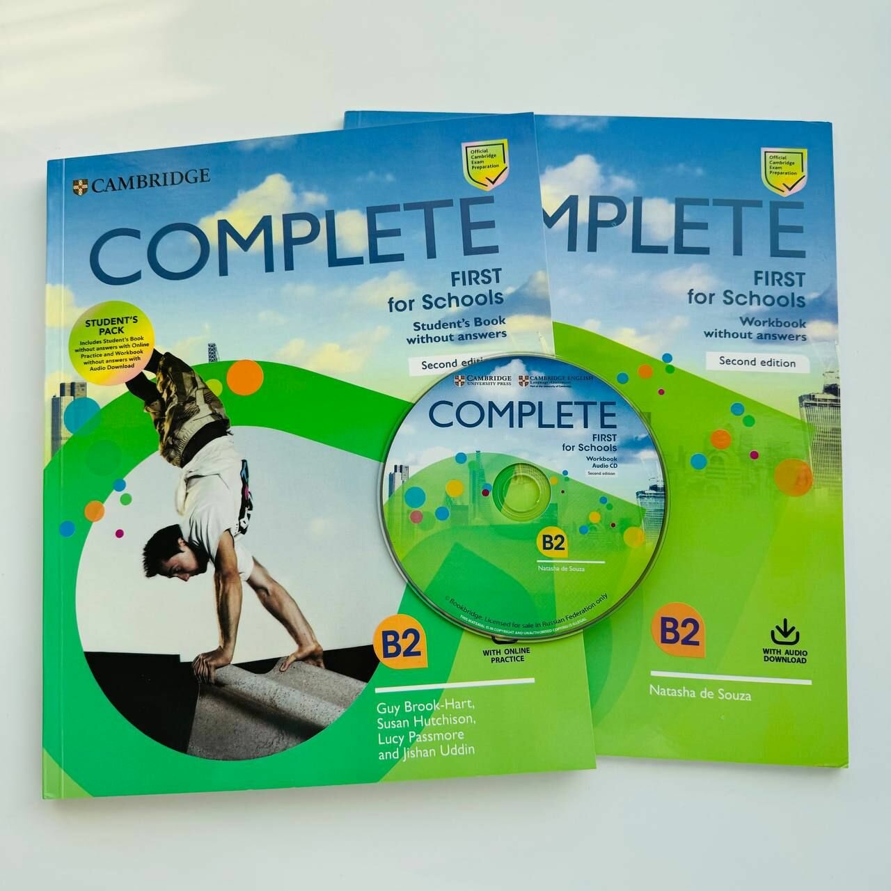 Complete First for Schools B2 (Second Edition), полный комплект: Student's Book + Workbook + диск