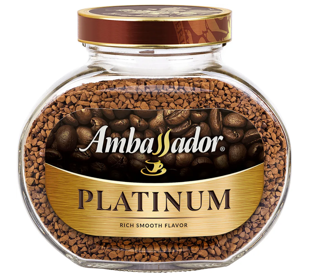 Кофе растворимый Ambassador Platinum сублимированный 95 грамм