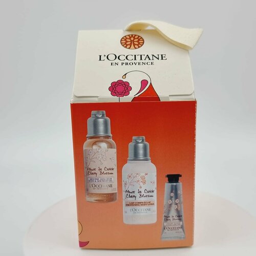 L'Occitane en Provence Набор CHERRY BLOSSOM (гель для душа 35 мл, лосьон для тела 35 мл, крем для рук 10 мл) 80 мл (из Финляндии) l occitane en provence набор cherry blossom гель для душа 35 мл лосьон для тела 35 мл крем для рук 10 мл 80 мл из финляндии